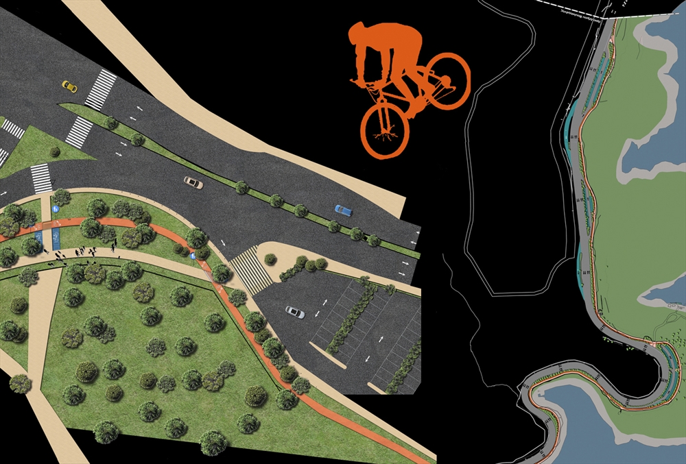 Archisearch - Coastline Regeneration with Pedestrian & Cycling Infrastructure in Vouliagmeni, Greece.